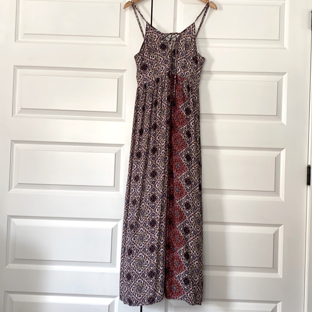 Patterned cami maxi dress